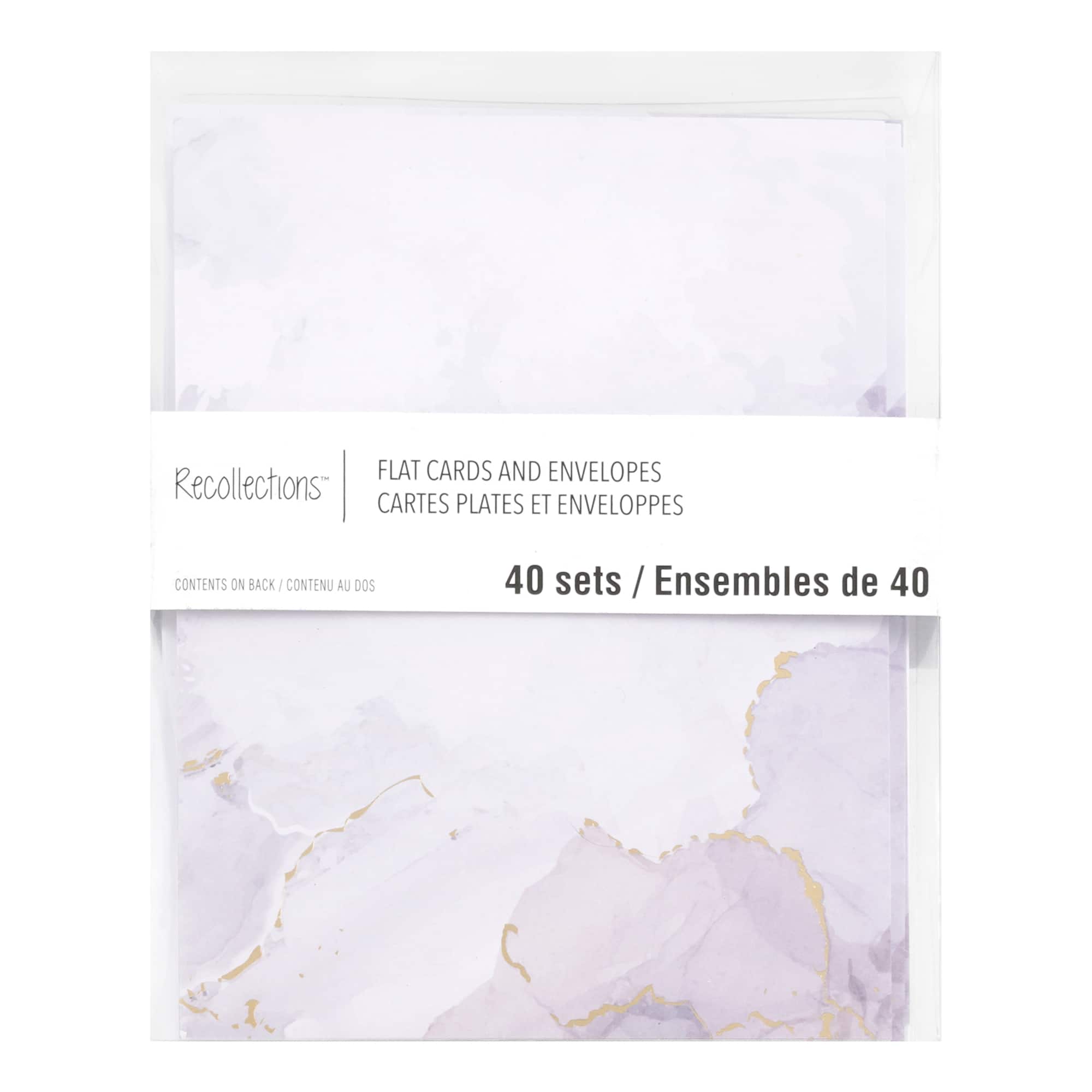 Gray Watercolor Flat Cards & Envelopes by Recollections™, 4.25" x 5.5"